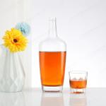 Brandy Vodka Whisky 750ml Glass Bottle with Custom Logo and Rubber Stopper