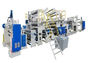 Quality LLDPE Non Woven Paper Plastic Coating Machine High Fastness Uniformity wholesale