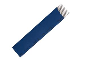 Quality Blue 14Pins Flat Permanent Makeup Needles Eyebrow Liner Tattoo Needles wholesale