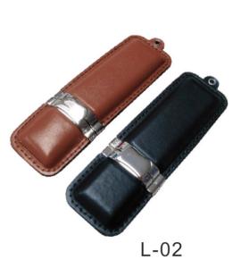 Quality Leather Pen Drives 4GB 8GB with Keychain Free Printing Logo wholesale
