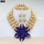 New fashion African Beads Jewelry Sets Senegal/ghana Wedding Handmade Jewelry
