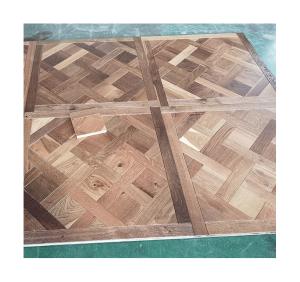 Quality Smoked &amp; Stained Versailles Oak Parquet Engineered Flooring, Character Grade wholesale