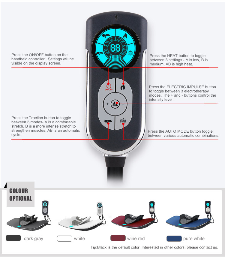 Electric Heated Neck Massager Voltage 12v With External Electrotherapy Pads