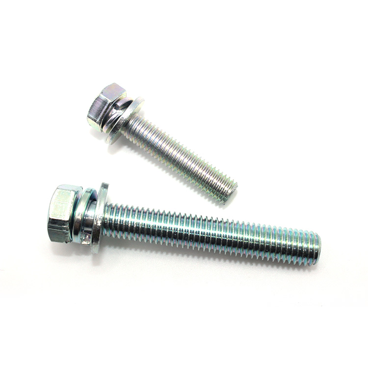 Assorted M4-M12 Grade 8.8/10.9/12.9 Hex Bolts with Spring Lock Plain Washer Assemblies