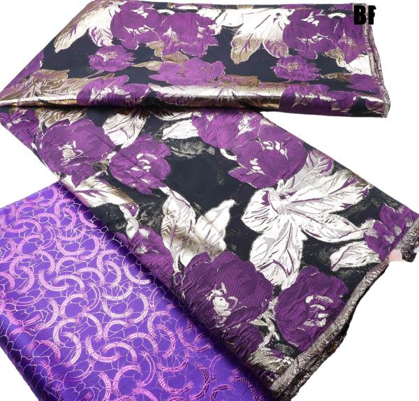 Wedding Dress Wholesale African Brocade Fabric Jacquard Damask Design Brocade