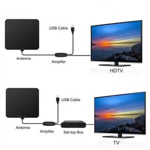 Quality 150 Miles HD Car Ground Satellite Digital TV Antenna with Amplifier V56/U390 28dBi wholesale