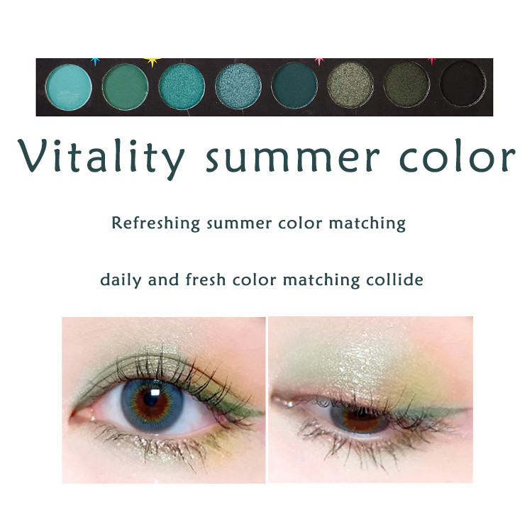 88C Colors Makeup Eyeshadow Palette Shimmer Glitter Mineral Pigmented