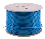 LSZH Jacket SFTP CAT5E Cable 100MHz Frequency Blue 0.510mm Copper Shielded Cable