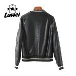 Plus Size Stand Collar Leather Motorcyclejaqueta Windcheater Utility Outdoor