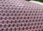 Chunky Metallic Sequined Perforated Leather Fabric Wallpaper Home Decoration