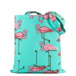 Flower Pattern Zipper Printed Shopping Bags For Grocery Stores