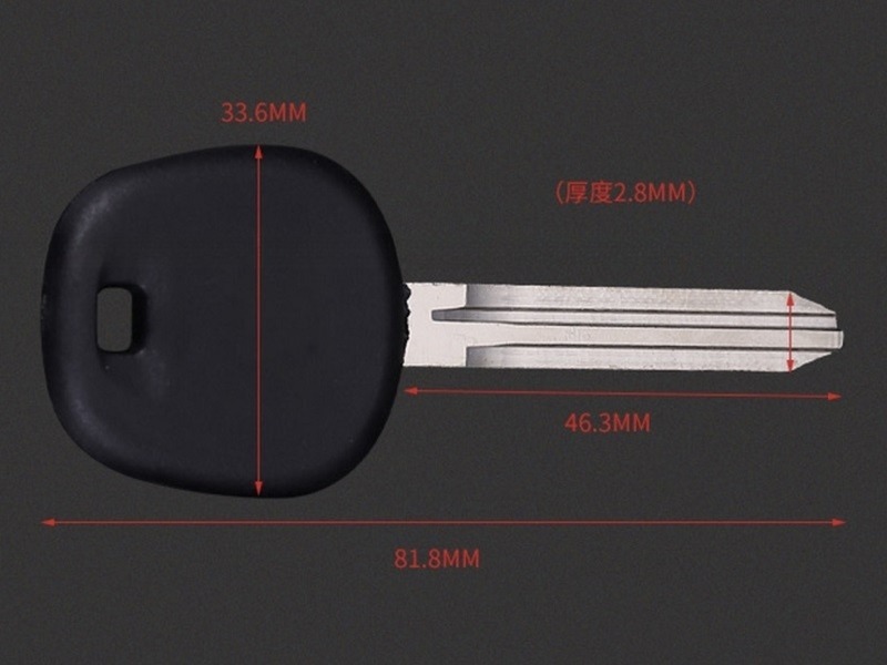 Customized Logo Car Key Fob Copper Key for Motorcycle Battery Scooter or Door F-436