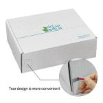 Custom Logo Corrugated Cardboard Shipping E Commerce Packaging Box Tear Strip