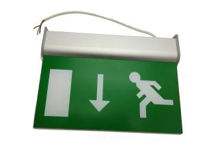 Quality Commercial Battery Operated Aluminum Exit Sign For Teaching Buildings wholesale