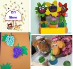 Colorful craft corrugated quilling paper for DIY toys / handcraft kids hand
