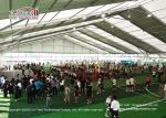 Outdoor Sport Shelter Tent With Colorful Green And White For Football Venue