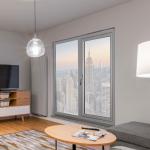 Soundproof Aluminum Inswing Casement Window Heat Insulation With Retractable