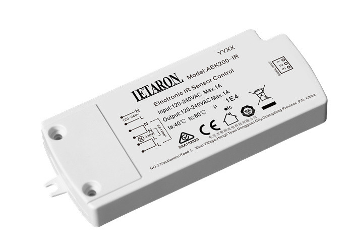 AC Self Electronic Ir Sensor Switch 120-240VAC SAA Certified For Bathroom