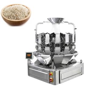 Quality 14 Buckets Automatic Multihead Weigher 1kg 2kg 5L Cereals Food Grain Rice Bag Packing Machine wholesale