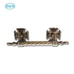H023 Zamak coffin rocker handles metal casket decoration manillas ataudes