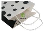 White Paper Carrier Bags With Twisted Handles , Shopping Recycled Kraft Paper