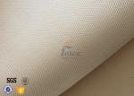 800℃ Thermal Insulation Materials / 600g 0.7mm High Silica Cloth Light Brown