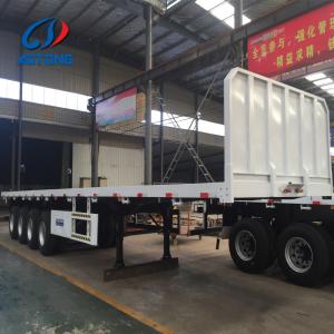 Quality 40ft Container Carrier Flatbed Truck Trailer For Cargo Transport wholesale