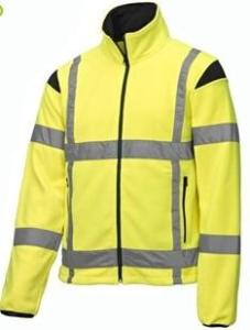 Quality 2 In 1 High Visibility Softshell Jacket , Outdoor Hi Vis Waterproof Coat wholesale