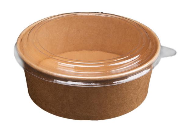 Biodegradable Disposable Microwave Fast Food Container kraft paper bowl coffee