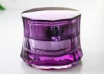 30ml 50ml Plastic Makeup Jars , ABS Round Acrylic Cosmetic Containers