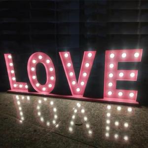 Quality LED Big Marquee Letter Sign Aluminum Metal Marquee Letters UL wholesale
