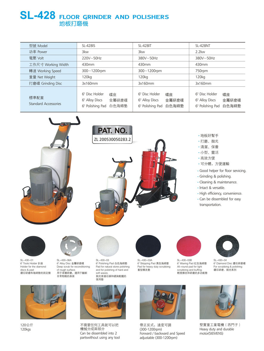 SL-428IT Floor Grinder And Polisher
