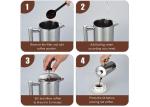 51oz Double Wall Stainless Steel French Press Metal Coffee Pot