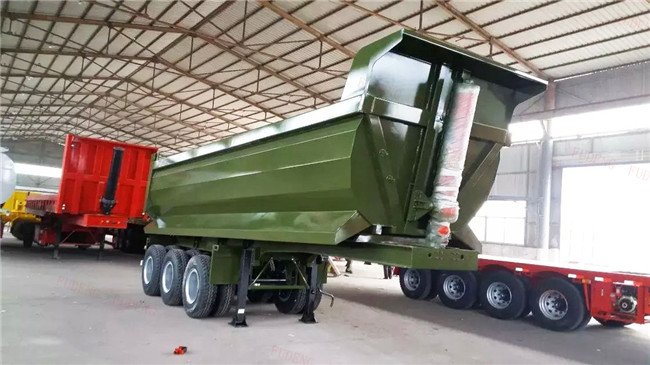 Hyva Hydraulic System Dump Semi Trailer Rectangle / U Shape 40CBM