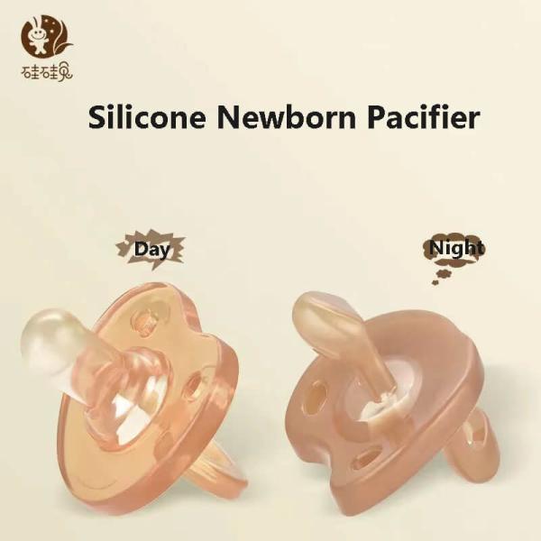 Baby Food Grade Silicone Daily And Night Pacifier Super Soft Liquid Silicone