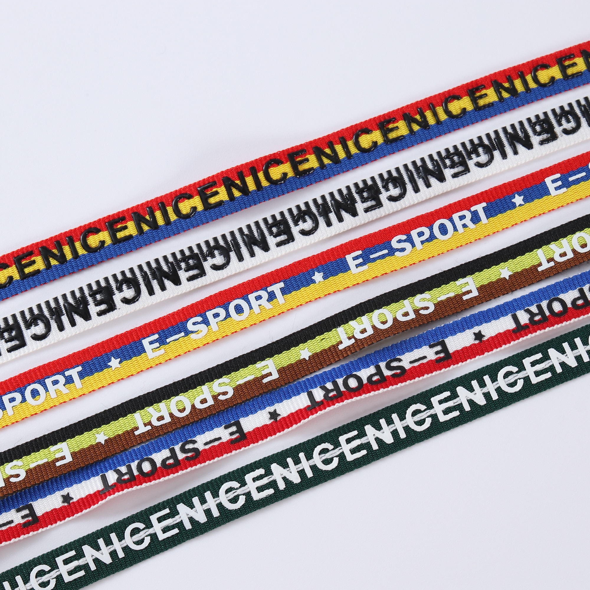 Custom Printed Jacquard Elastic Waistband Trimming For Garment Sports Shoes Bags Home Textile Silicone Non Slip