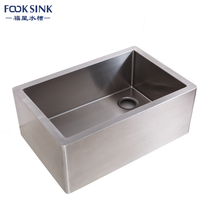 Rectangular Welding Farmer House Stainless Steel Kitchen Sink With Large Capacity