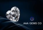Heart Cut 9mm White Moissanite , Loose Moissanite Stones Ri 2.65 - 2.69