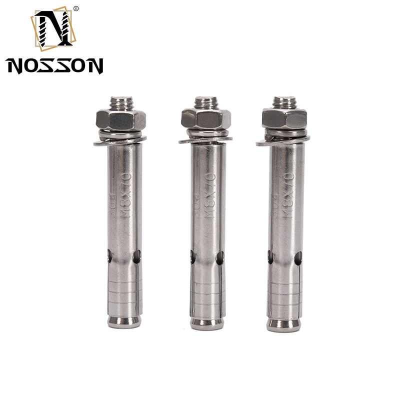 5/16IN Diameter Stainless Steel Color Zinc Plating Yellow Galvanized Carbon Steel Class 4.8 8.8 10.9 12.9 Anchors for Durable