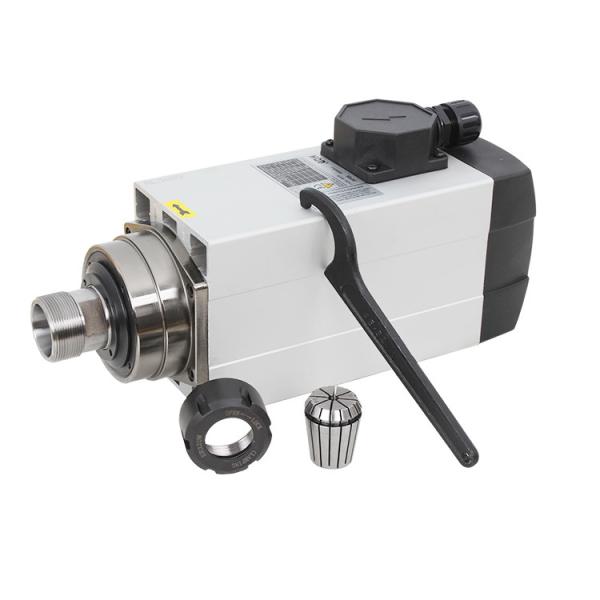220v / 380v Fan Cooling 4.5kw 300hz ER32 Square Air Cooled Spindle Motor for CNC