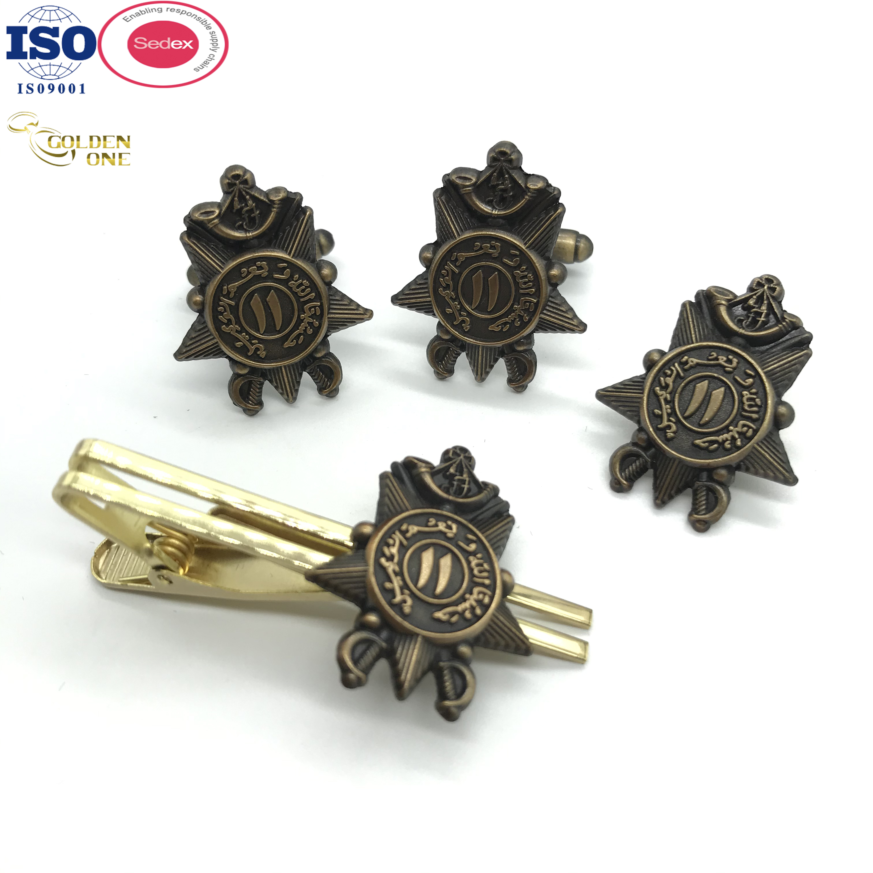 Gold Plated Sash Soft Enamel Silk Buckle Custom Texas Conference Logo