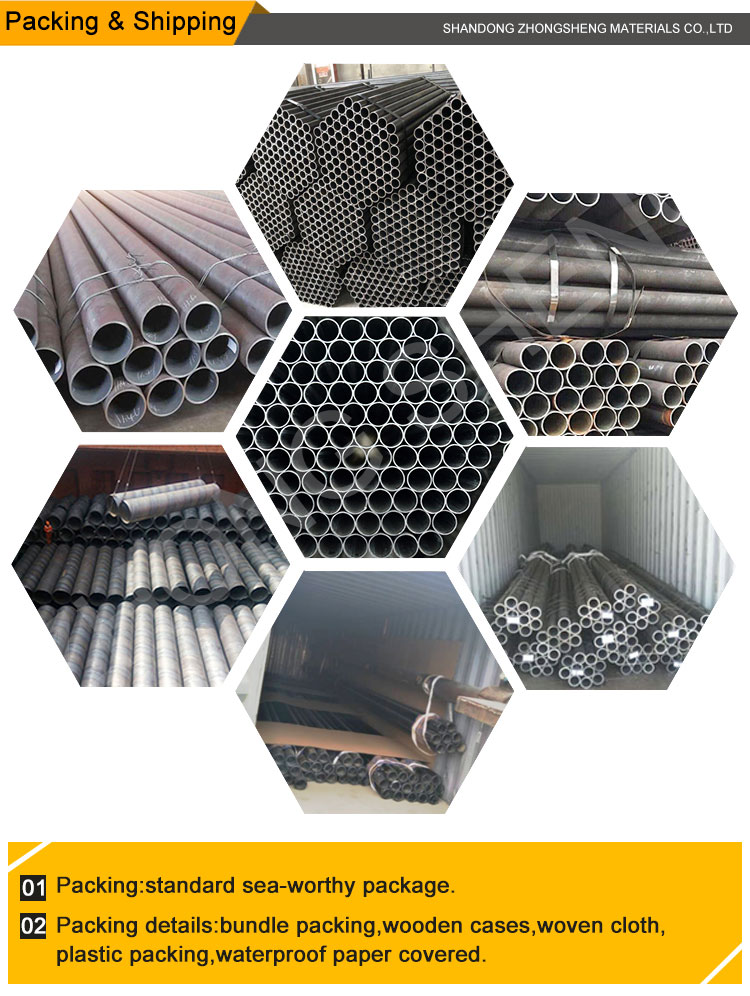 ERW Technique Carbon Steel Seamless Pipe for Bending Service ASTM A35 SA106 API 5L A53 Cold Drawn