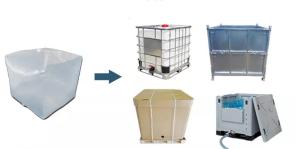 Quality Double Valves Steel IBC Tank With PE Film Liner Bag wholesale