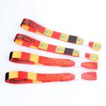 Adult 15*350mm Custom Fabric Wristbands , Custom Event Wristbands for Kids 15