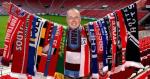European World Cup Scarf , Embroidered Red And Blue Team Usa Soccer Scarf