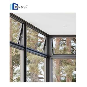 Quality Residential Awning Window Waterproof Tempered Glass Double Hung Window wholesale