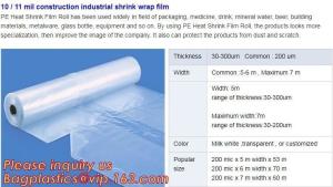 Quality hot sale construction plastic film,10 / 11 mil construction industrial shrink wrap film,Construction Builder's Film pack wholesale