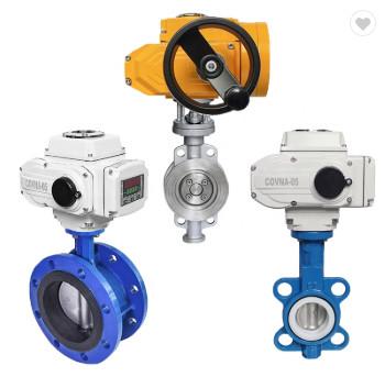 Cheap DN150 Double Flange EPDM Seated Actuator Butterfly Valve for sale