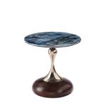 Luxury Center Table Modern Living Room Furniture Round Bent End Table Black Gold