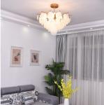 Glass Pendant Match LED Chandelier For Living Room Dining Bedroom Luxury Metal